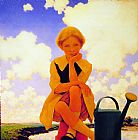 Maxfield Parrish Famous Paintings - Mary, Mary Quite Contrary